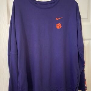 Nike Dri-FIT Purple Top Clemson University Size XL
